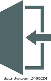 Exit icon. Exit sign. Vector illustration