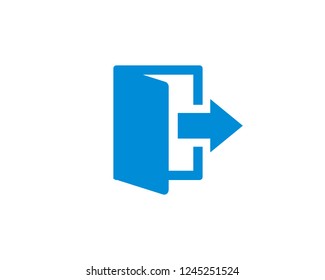 exit icon symbol vector