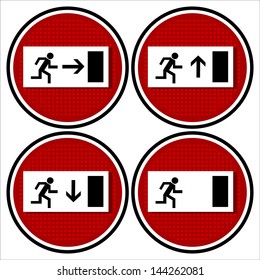exit icon, symbols