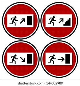 exit icon, symbols