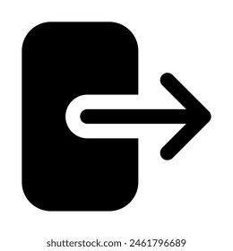 Exit icon for uiux, web, app, infographic, etc