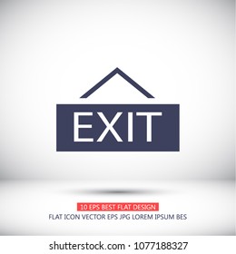 exit icon vector