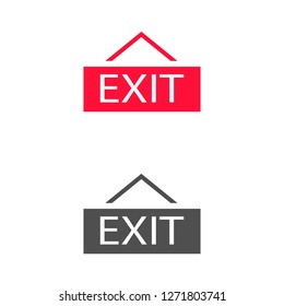exit icon vector