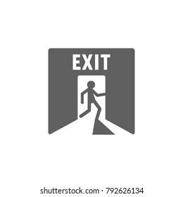 Exit icon vector