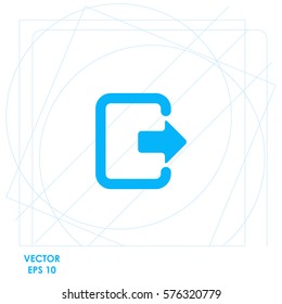 Exit  icon Vector design.