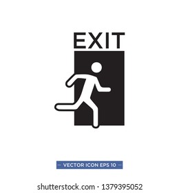 Exit Icon Vector Illustration