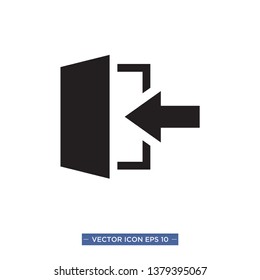 Exit Icon Vector Illustration