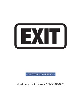 exit icon vector illustration