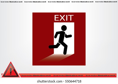 exit icon vector illustration.
