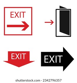 exit icon vector illustration design