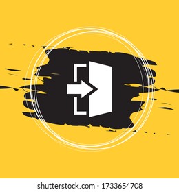 Exit Icon Vector Illustration Eps10
