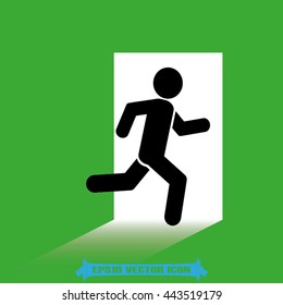 exit icon vector illustration eps10.