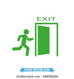 exit icon vector illustration eps10.