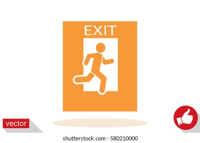 exit icon vector illustration eps10.