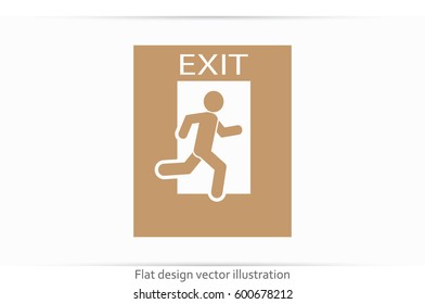 exit icon vector illustration eps10.
