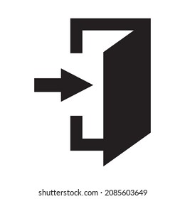 exit icon vector illustration symbol