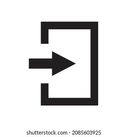 exit icon vector illustration symbol