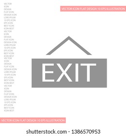 exit icon vector . Lorem Ipsum Illustration design