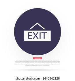 exit icon vector . Lorem Ipsum Illustration design