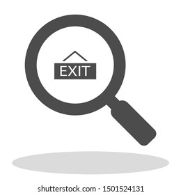 exit icon vector . Lorem Ipsum Illustration design