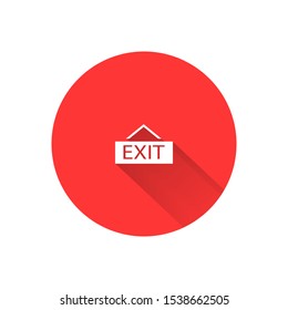 exit icon vector . Lorem Ipsum Illustration design