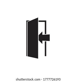 exit icon vector sign symbol