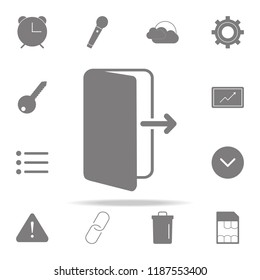The exit icon. web icons universal set for web and mobile
