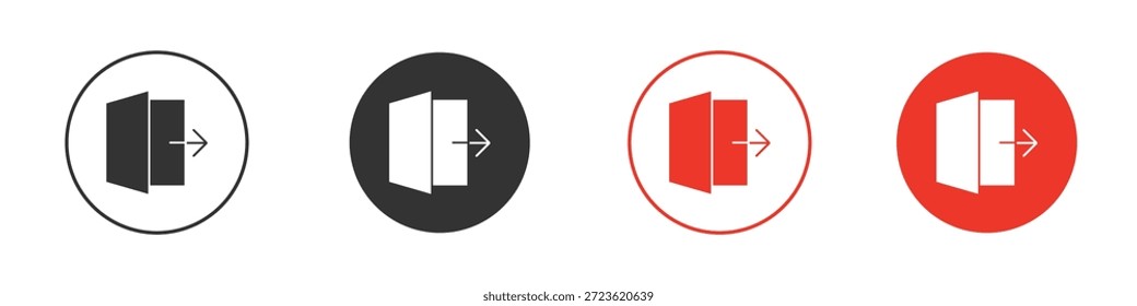 Icono de salida. Diseño de Vector de Web