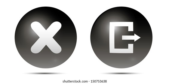 Exit icons.