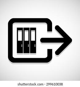 Exit icons set great for any use. Vector EPS10.