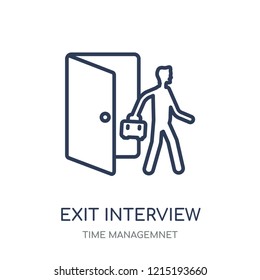Exit Interview Icon Style 9252672 Vector Art at Vecteezy