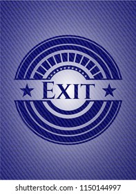 Exit with jean texture