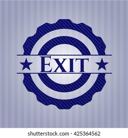 Exit with jean texture