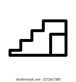 exit ladder icon or logo isolated sign symbol vector illustration - high quality black style vector icons
