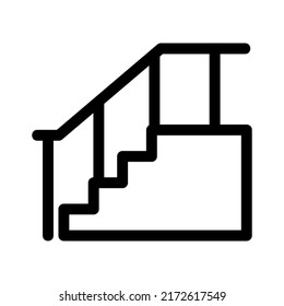 exit ladder icon or logo isolated sign symbol vector illustration - high quality black style vector icons
