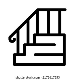 exit ladder icon or logo isolated sign symbol vector illustration - high quality black style vector icons
