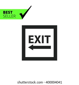 Exit to the left sign