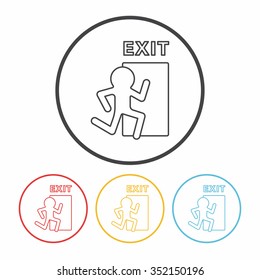 exit line icon