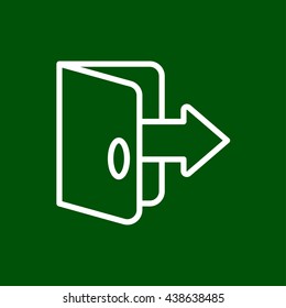 exit line icon