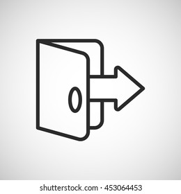 exit line icon