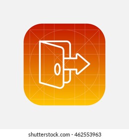 exit line icon