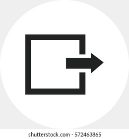 Exit log out sign