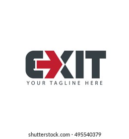 Exit Logo Design