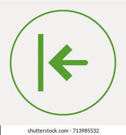 Exit minimal icon. Arrow line vector icon for websites and mobile minimalistic flat design.