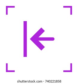 Exit minimal icon. Arrow line vector icon for websites and mobile minimalistic flat design.