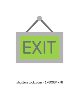 Exit, museum icon. Simple color vector elements of historical things icons for ui and ux, website or mobile application