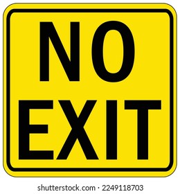 Exit and not an exit sign and labels