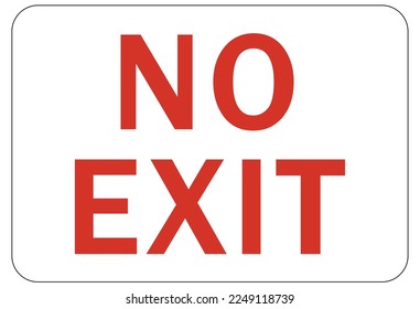 Exit and not an exit sign and labels