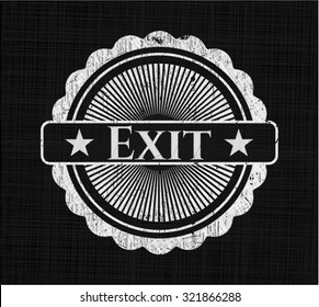 Exit on blackboard