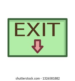 exit   out   arrow  
